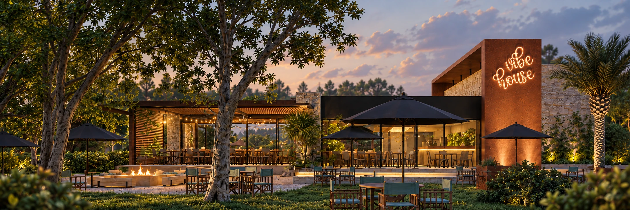 Vibe Restobar, arquitectura e interiores
