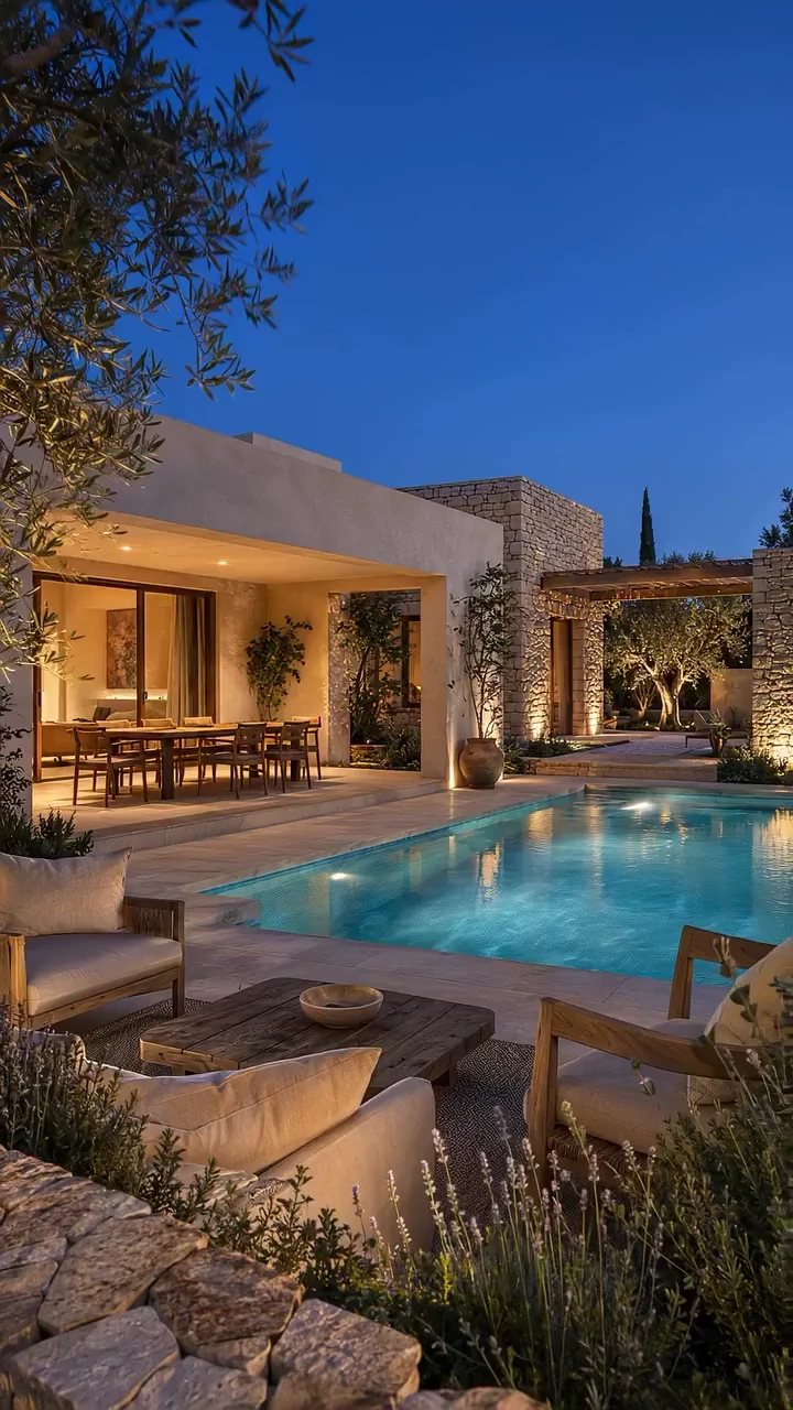 Evening Pool Glow · A+ Studio